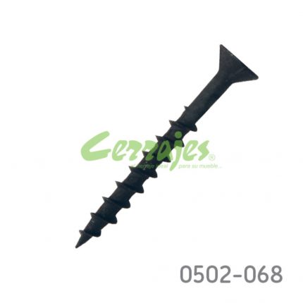 Tornillo para unión de madera cabeza plana "Sinker" #8 x1-1/2" (38,1 mm) PH2 Negro con punta