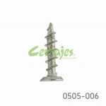 Tornillo para corredera epóxica cónica truncada "Undercut" #6 x5/8" (15,8mm) PH1 Niquelado con punta