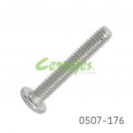 Tornillo conector cabella plana Ø=1/4"L=40mm 20 hilos por pulgada Hex 4mm(Allen) Niquelado sin punta