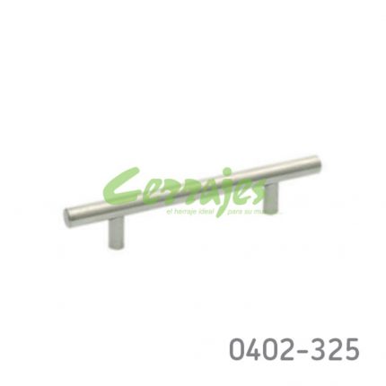 Jaladera Aluminio cc 96 mm L=154 mm 4041 A14 Niquel cepillado Tornillo M4x25mm