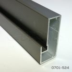 Perfil aluminio 4029 Champagne 45x21 mm para cristal L=3m E42