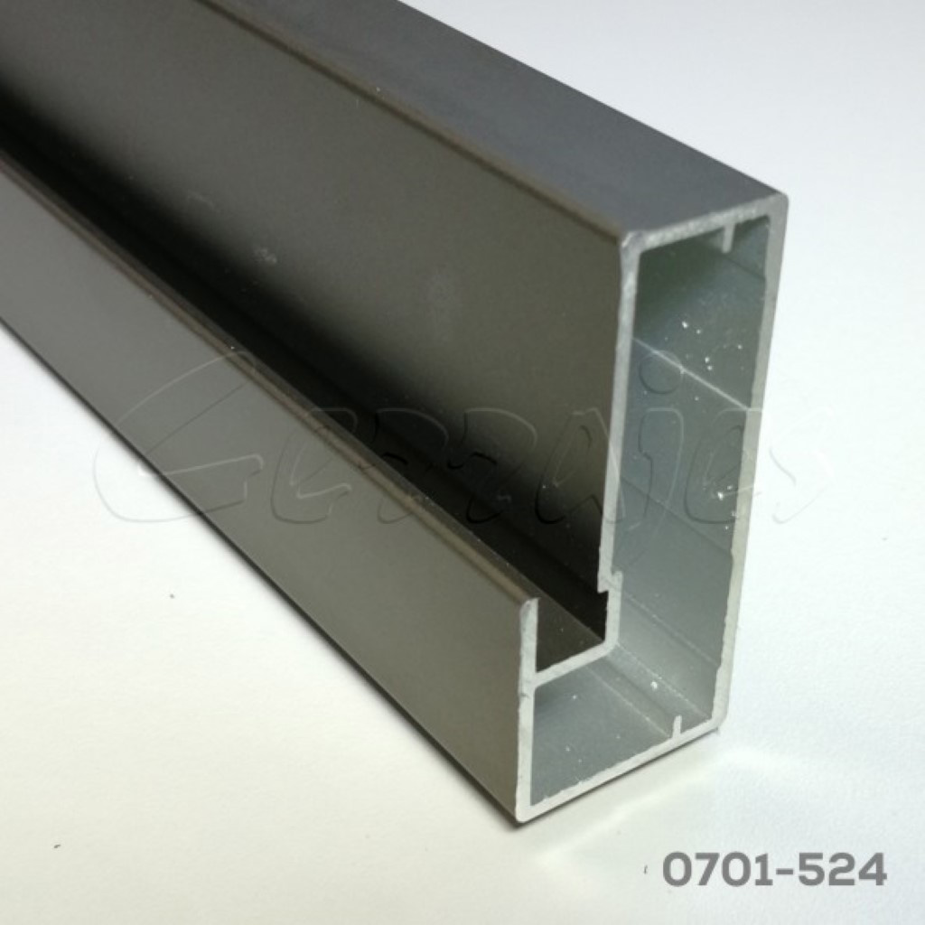 1F13606C129F97796D10ABC7C6A2F663.jpg Perfil aluminio 4029 Champagne 45x21 mm para cristal L=3m E42 - Image 1