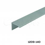 Perfil jaladera L sin pestañas L=3 m Aluminio anodizado natural mate