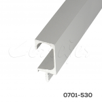 Jaladera de embutir a canto C H=35 mm L=3m Aluminio anodizado natural mate