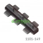 Conector fieltro negro tres lados para panel plástico