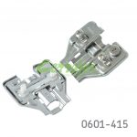 Base para bisagra Cerrajes taquete Ø=5mm niquelada H=0mm 37x32mm ajuste excéntrico para costado 19mm
