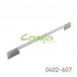 Jaladera Zamak cc 320 mm L=430 mm 4395 Z23 Niquel mate Tornillo M4x25mm
