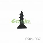Tornillo para fijación de herraje cabeza plana "Gripper" #6 x1/2" (12,7 mm) PH2 Negro con punta