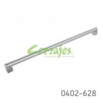 Jaladera Zamak cc 512 mm L=539 mm 4421 Z22 Niquel cepillado Tornillo M4x25mm