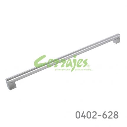 Jaladera Zamak cc 512 mm L=539 mm 4421 Z22 Niquel cepillado Tornillo M4x25mm