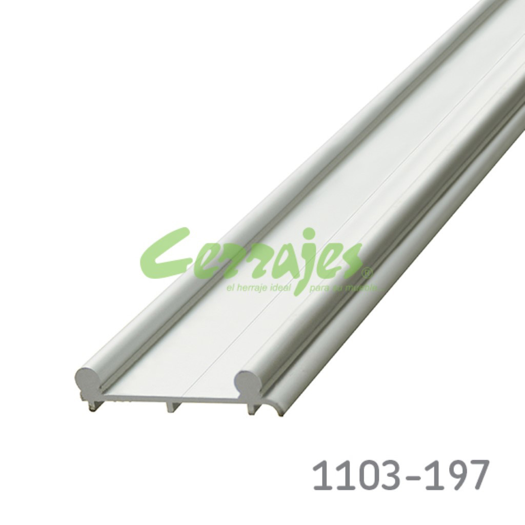 24B7A465FE0E7B73AFF32096C768942E.jpg Riel inferior para sistema deslizante K50&K80 l=3m Aluminio anodizado natural mate - Image 1