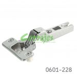 Bisagra semi-sobrepuesta FGV "MS16" Ø=35mm cuello 08 48x6mm 110° Taquete Ø=10mm niquelada autocierre