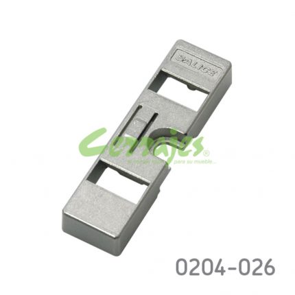 Base para amortiguador para fijar junto a la base 37x32 Salice "Portasmove" acero niquelado