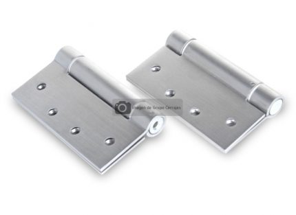Bisagra de resorte 101,6 x 101,6 x 3,0 mm Acero inoxidable