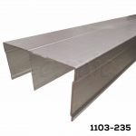 Carril superior "Eleganzza"-STRUTTURA para guía 39 mm, Color Bronce Obscuro, L=3 m