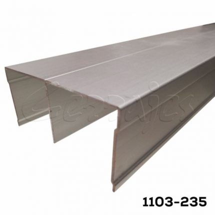 Carril superior "Eleganzza"-STRUTTURA para guía 39 mm, Color Bronce Obscuro, L=3000 mm