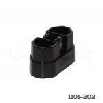 Adaptador estético Negro mate para sistema "Lusso"