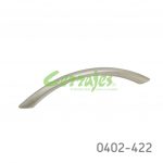 Jaladera Aluminio cc 128 mm L=157 mm 4255 A23 Niquel mate Tornillo M4x25mm