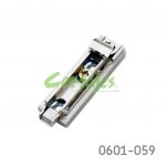 Base para bisagra Salice BAP3R29 "Domi" niquelada H=2mm lineal (21+32mm) Zamak, enganche rápido