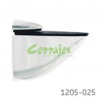 Ménsula para panel/cristal max. 11 mm  Cerrajes "Pelícano" L=53 mm Cromada 10 kg con tornillos