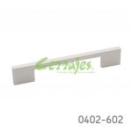 Jaladera Aluminio cc 160 mm L=190 mm 4390 A35 Anodizado natural mate Tornillo M4x25mm
