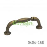 Jaladera Zamak cc 64 mm L=75 mm 2003 Z17 Latón antiguo obscuro Tornillo #8 - 32X1"