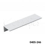 Jaladera Aluminio cc 128 mm L=178 mm 4733 A22 Anodizado Natural Mate
