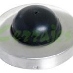 Tope botón para puerta diámetro 60 mm altura 28 mm niquelado