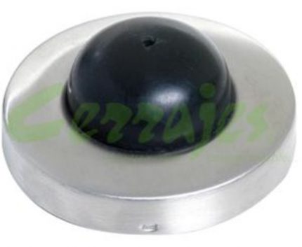 Tope botón para puerta diámetro 60 mm altura 28 mm niquelado