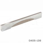 Jaladera Aluminio cc 224 mm L=254 mm 4632 Z22 Cromo con Niquel cepilladoTornillo M4x25mm