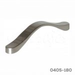 Jaladera Zamak cc 128 mm L=145 mm 4671 Z22 Niquel cepillado Tornillo M4x25mm