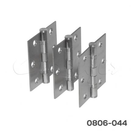 Bisagra de libro Inoxidable 76x76x2 mm (3''x3'') con 2 baleros, caja con 3 bisagras