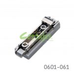 Base para bisagra Salice BAPGR39 "Domi" niquelada H=3mm lineal (21+32mm) Zamak, enganche rápido