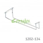 Porta-copas Cerrajes Sencillo W=107mm alambre cromado instalación superior