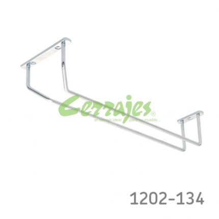 Porta-copas Cerrajes Sencillo W=107mm alambre cromado instalación superior