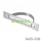 Jaladera de embutir gancho extraible Acero Inoxidable cc 90 mm L=135 mm 4536 I14 cepillado M4,5x25mm