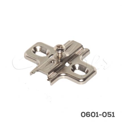 Base para bisagra Salice B2V3H09 S200 niquelada H=0mm 37x32mm Acero