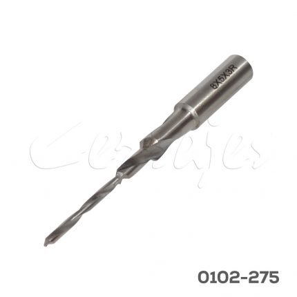 Broca escalonada derecha Cerrajes punta de carburo de tungsteno Ø1=3mm Ø2=5mm Ø3=8mm Vástago Ø=10mm