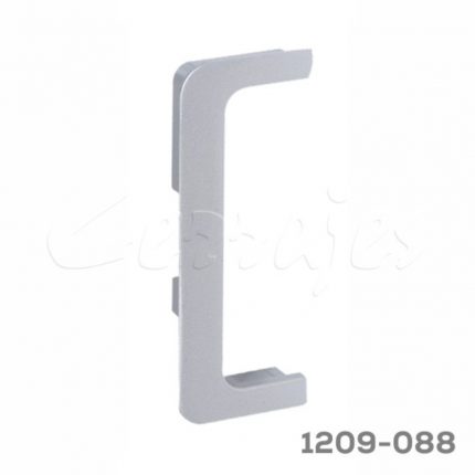 Remate doble "C" Cerrajes "Gola" H=76mm Zamak Negro mate