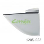 Ménsula para panel/cristal max. 11 mm  Cerrajes "Pelícano" L=53mm Cromo mate 10 kg c/tornillos