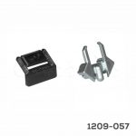 Bolsa de accesorios jaladera "Syma 2 Inglete" Champagne Inox Mate(2 cubiertas+2 clips+2 tornillos)
