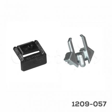 Bolsa de accesorios jaladera "Syma 2 Inglete" Champagne Inox Mate(2 cubiertas+2 clips+2 tornillos)