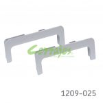 Remate doble "U" Cerrajes "Gola" Anodizado Natural mate