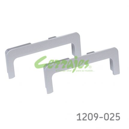 Remate doble "U" Cerrajes "Gola" Anodizado Natural mate