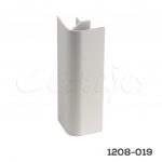 Conector esquina para zoclo aluminio 90° Cerrajes H=100mm Aluminio Anodizado mate