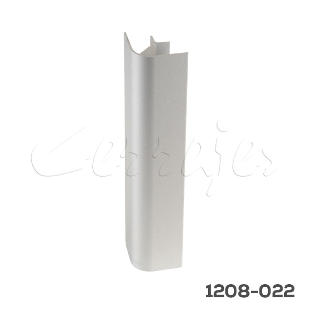 395D6E97AA00154C618C13C4AADAB043.jpg Conector esquina para zoclo aluminio 90° Cerrajes H=150mm Aluminio Anodizado mate - Image 1