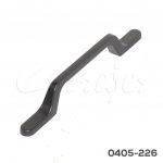 Jaladera Aluminio cc 96 mm L=162 mm 4721 A98 Piel negra Tornillo M4x25mm