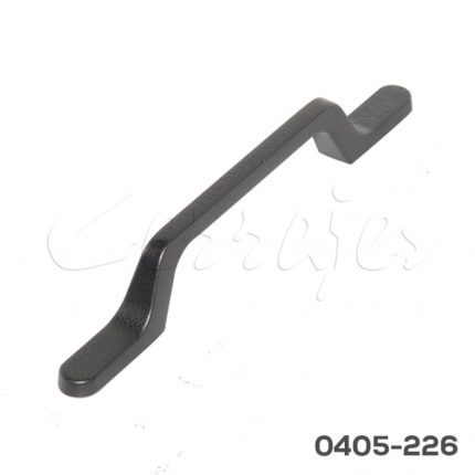 Jaladera Aluminio cc 96 mm L=162 mm 4721 A98 Piel negra Tornillo M4x25mm