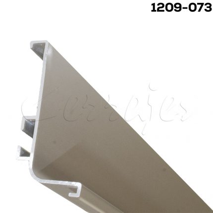 Perfil horizontal sencillo Cerrajes "Gola" L=3000mm H=57mm Aluminio Anodizado mate