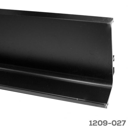 Perfil horizontal sencillo Cerrajes "Gola" L=5800mm H=57mm Aluminio Anodizado Negro mate